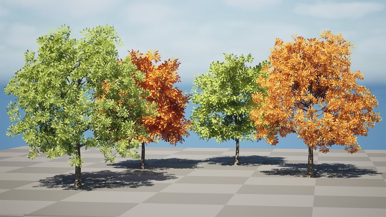 Low Poly Plane Tree Variety Pack with free 3D Model