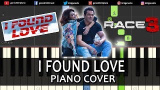 I Found Love Song Race 3 | Piano Cover Chords Instrumental By Ganesh Kini