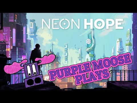 Purple Moose Plays...Neon Hope (solo) - Kickstarter Preview