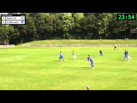 Haslev - FC Øresund - 1. halvleg - Sjællandsserien 2014/15