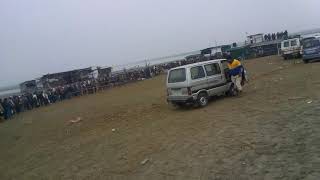 preview picture of video 'Majuli passengers line in ferry ghat, Kamalabari'