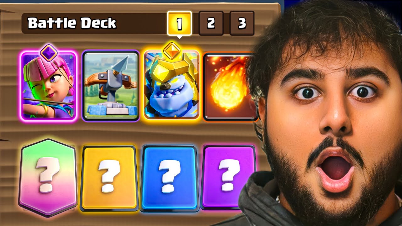Clash Royale But HALF My Deck is RANDOM