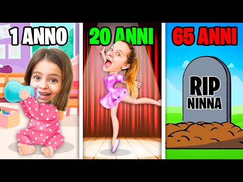 NINNA VIVE 100 ANNI DI VITA IN UN GIORNO!☠️ Dalla VITA alla MORTE 100 *Years Life simulator*
