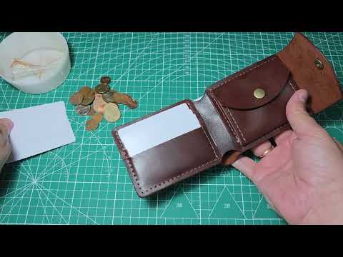 фото кошелек из натуральной кожи. ручная работа 0