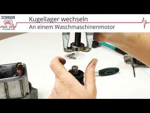 Kugellager wechseln: Am Beispiel eines Waschmaschinenmotors
