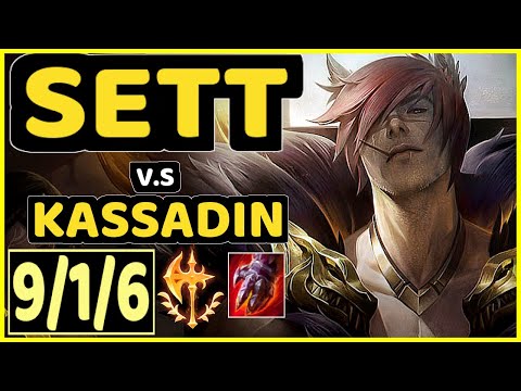 MAGIFELIX (SETT) vs KASSADIN - 9/1/6 KDA MID CHALLENGER GAMEPLAY - EUW