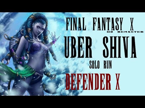 Final Fantasy X Remaster PS4 - Shiva Solo Run - Defender X