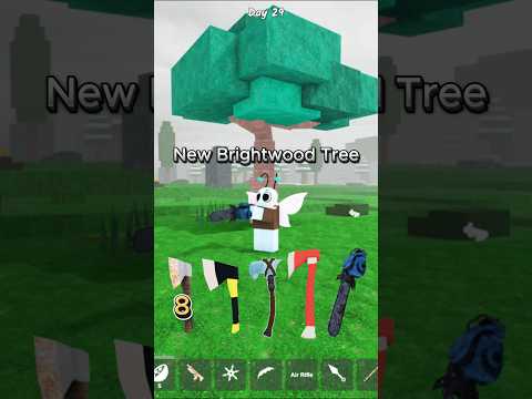 All Axe Vs New Brightwood Tree 🪓 99 nights in the forest #99nightintheforest #99nights #roblox