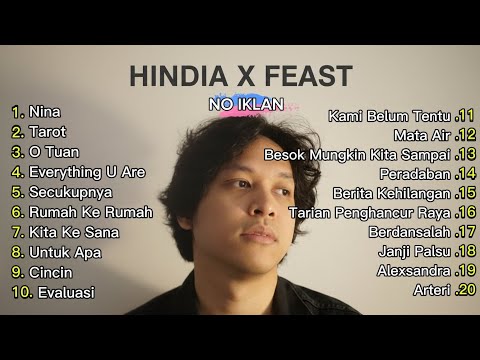 Top 20 Lagu Hindia X Feast Spotify 2025 | Tanpa Iklan