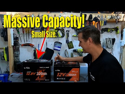 Review of the LiTime 12.8v 320ah Lifepo4 Battery.  Major Power and Capacity, small footprint.