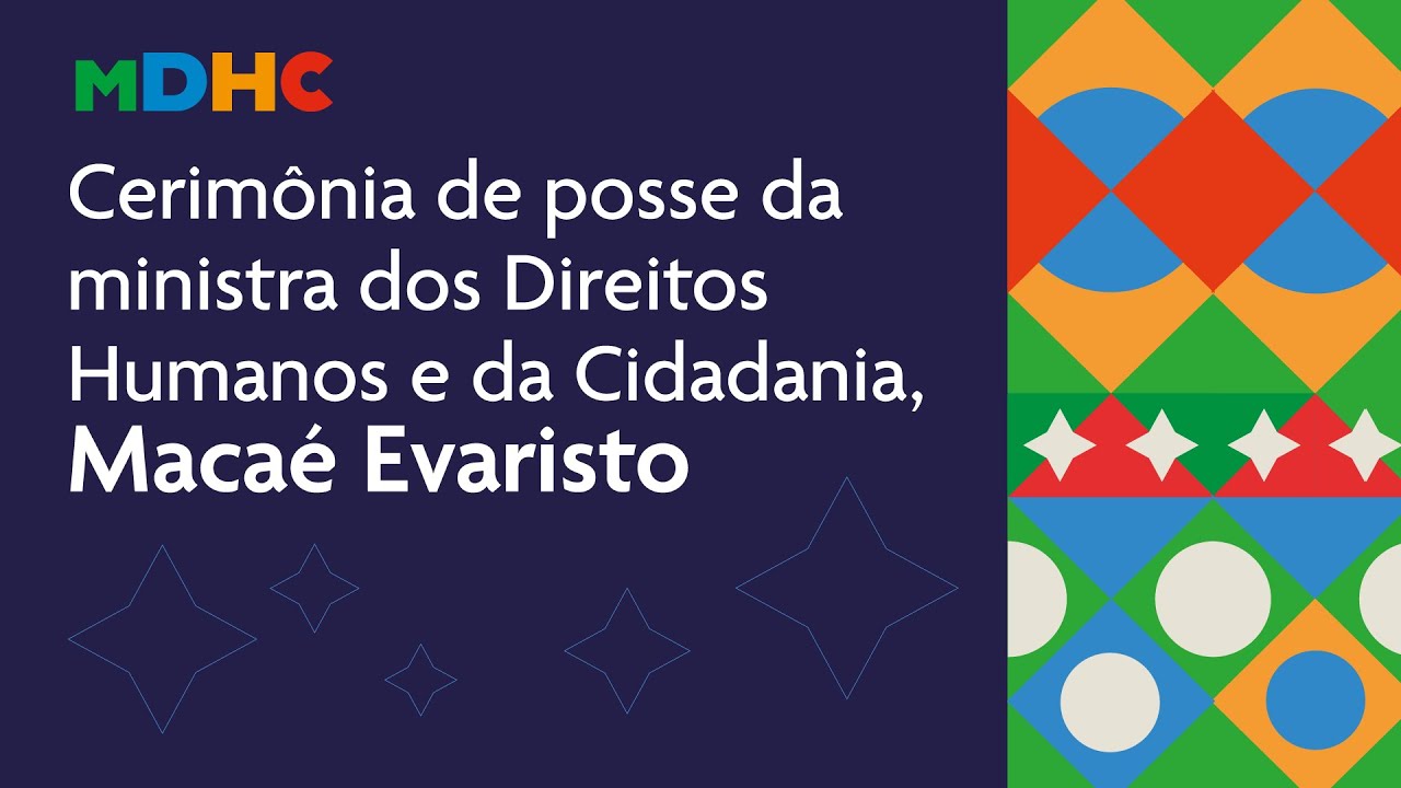 🎥🔴#AoVivo| Cerimônia de posse da ministra dos Direitos Humanos e da Cidadania, Macaé Evaristo