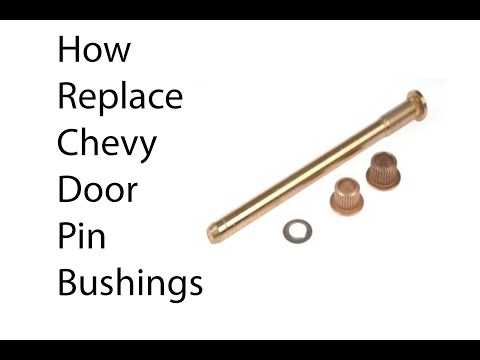How to replace chevy door hindge pins - YouTube
