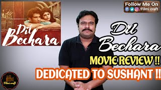 Dil Bechara (2020) Hindi Movie Review in Tamil by Filmi craft Arun | Sushant Singh | Mukesh Chhabra