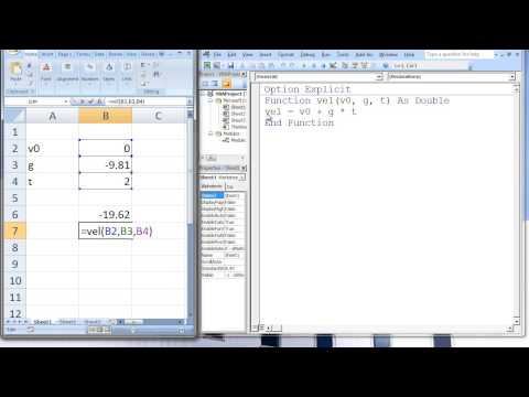 Excel VBA Topic 5.2 - Customized Worksheet Functions