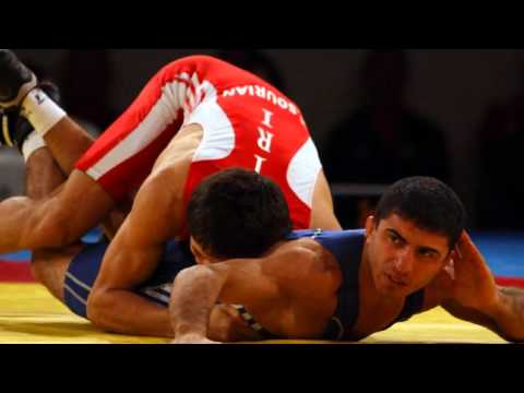 Hamid Soryan Reihanpour of Iran wins Olympic gold at en's 55K Wrestling