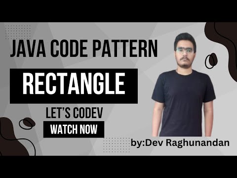 Hollow Rectangle Pattern In Java Codev Dev Raghunandan Coding Java Programming Code