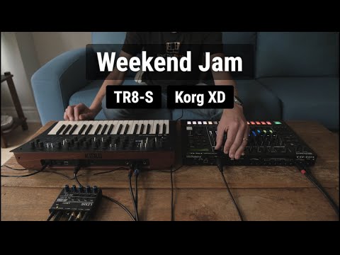 TR8-S + Korg XD Weekend Jam + Sinevibes Dense | 4K