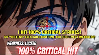 I Hit 100% CRITICAL STRIKES! My Useless Eyes Can Pause Time and Spot Every Weakness!