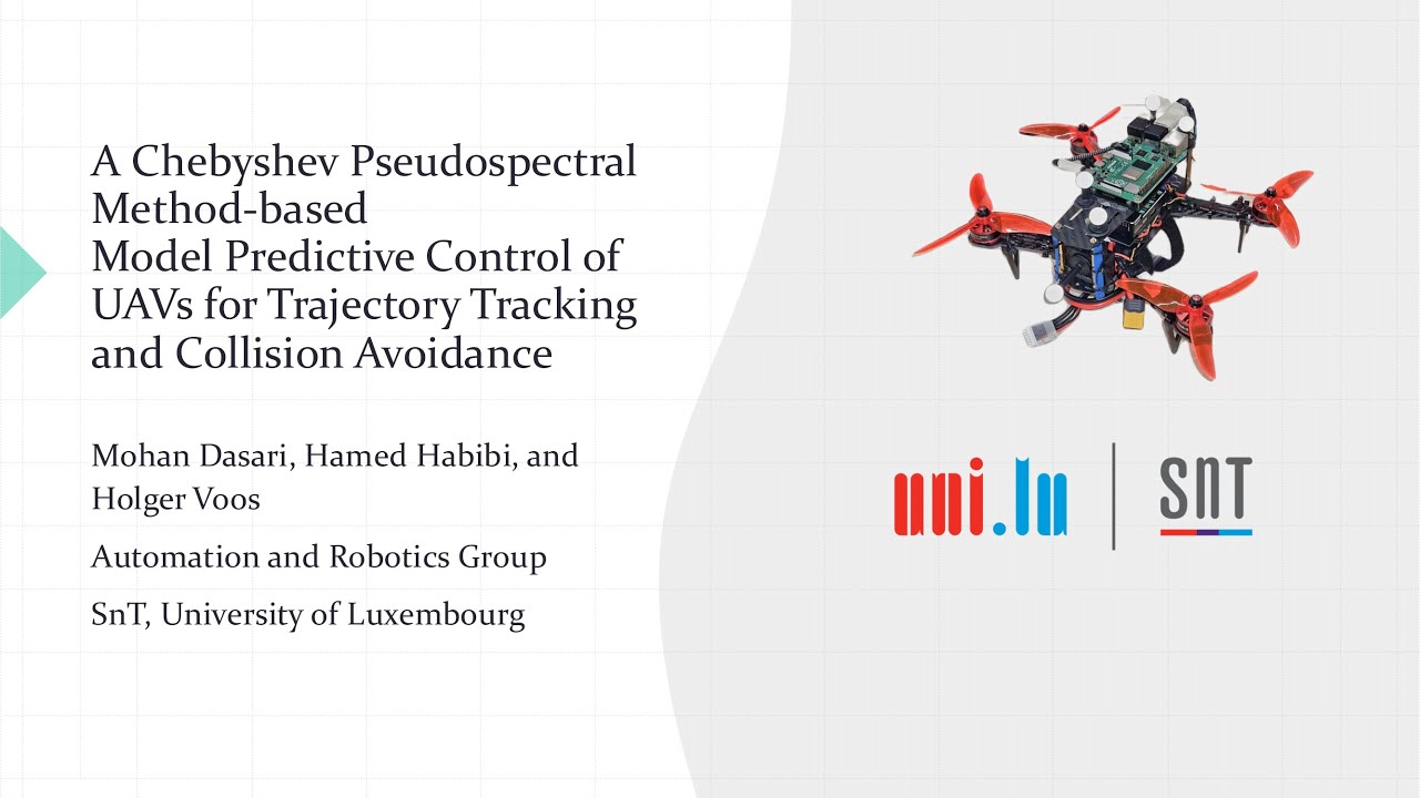 Chebyshev Pseudospectral Method-based UAV Model Predictive Control; Tracking & Collision Avoidance