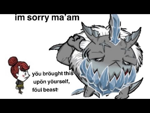 dumbest frostjaw fight you will ever see (Don't Starve Together)