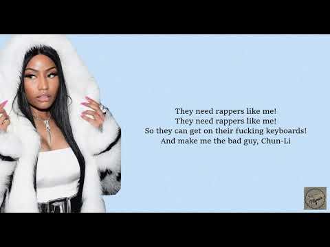 Chun Li - Nicki Minaj (lyrics)