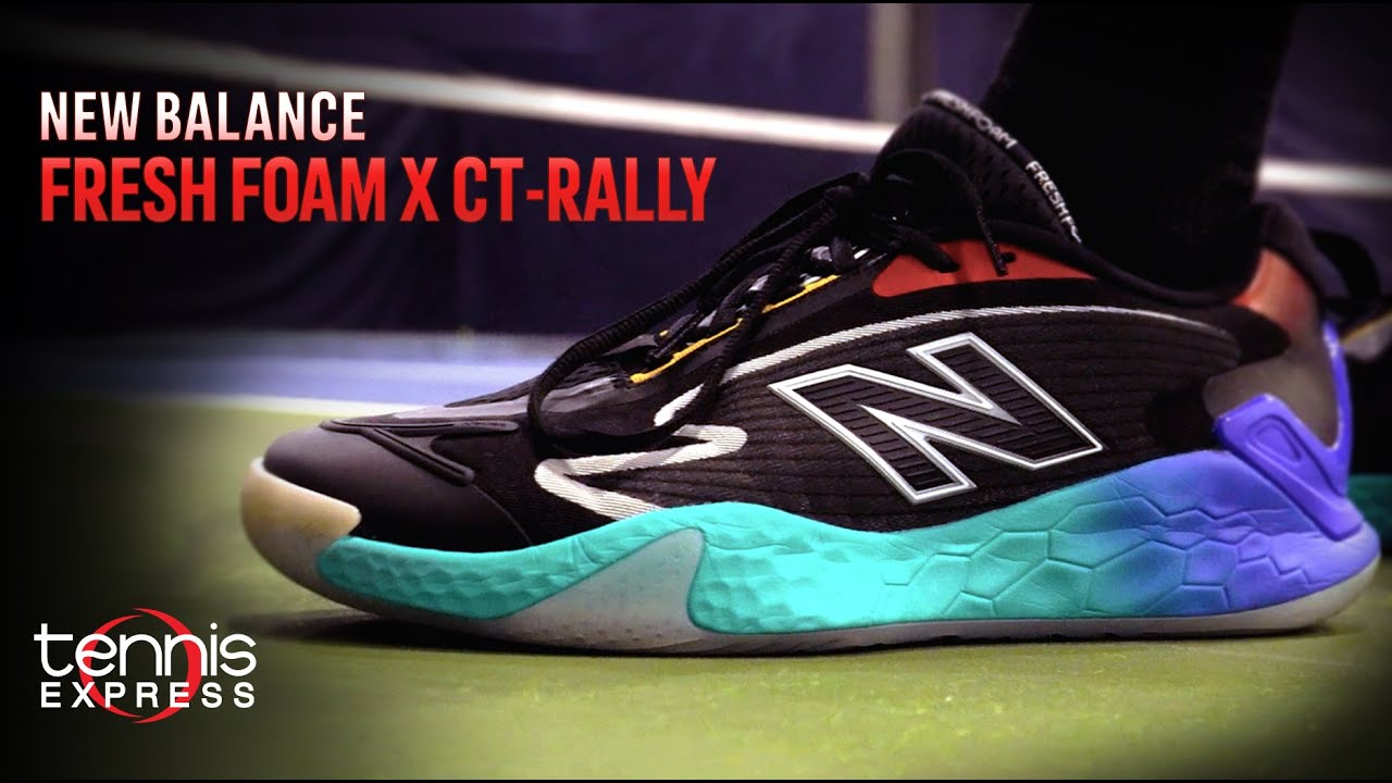 Women's Fresh Foam X CT-Rally B Width Tennis Shoes Quarry Blue and