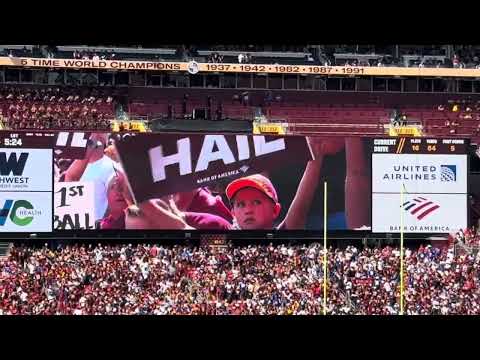 HAIL TO THE COMMANDERS but fans say Redskins