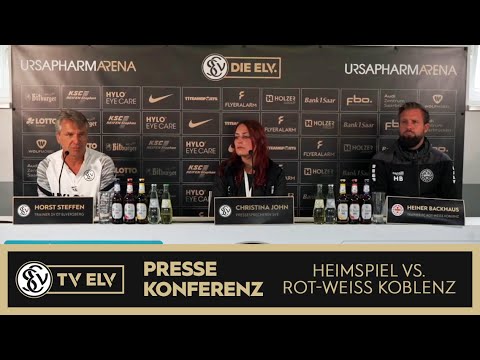 TV Elv // Pressekonferenz - SV Elversberg vs. Rot-Weiß Koblenz / 4:1
