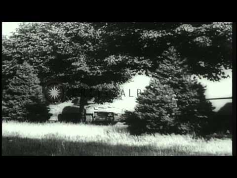 Allied troops liberate Le Havre, Lyon, Brussels and Antwerp. HD Stock Footage