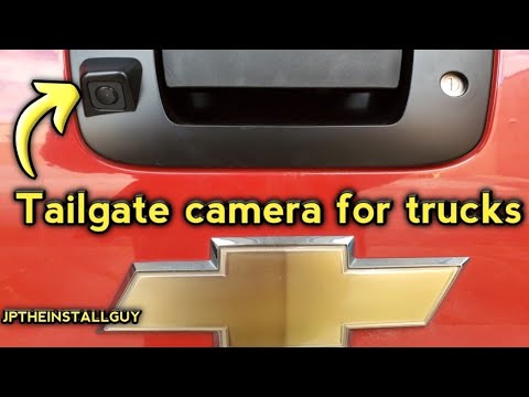 Truck tailgate camera install