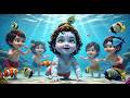 Shree Krishna Govind Hare Murari Little Krishna Lullaby Peaceful Sleep Bhajan Cute Krishna