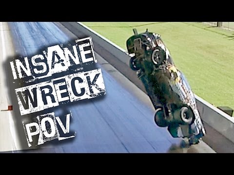 EPIC CAR WRECK Drone Footage - 300ft Mustang FLIGHT!!! Video