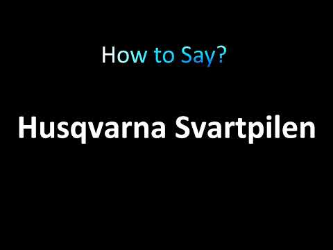 How to Pronounce Husqvarna Svartpilen