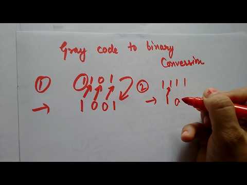 Gray code to binary conversion