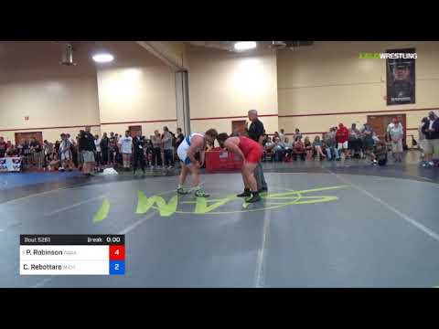 2018 Marine Corps US Open/UWW Junior Freestyle 125 Rnd Of 32 - Paul Robinson (GAWA) Vs. Christian