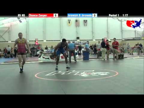 Chance Cooper vs. Jeremiah B. Imonode at 2013 ASICS FILA Cadet Nationals - GR