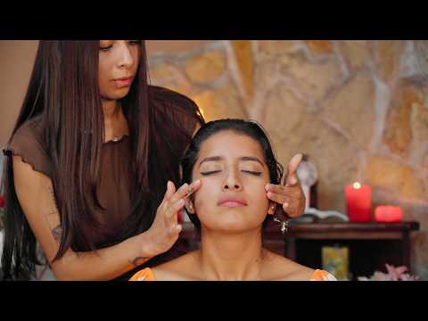 Alejandra's ASMR relaxation massage with soft whispering sounds