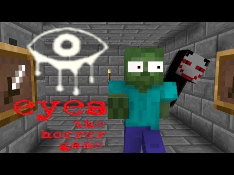 ROBE CUBE - Monster School : EYES THE HORROR GAMES-Minecraft Animation