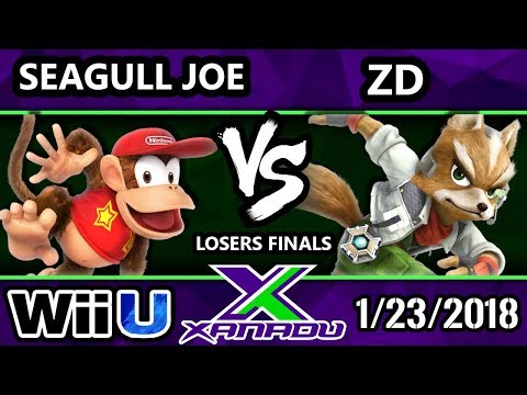 S@X 238 Smash 4 - Seagull Joe (Diddy Kong) Vs. ZD (Fox) - SSB4 Losers Finals - Smash Wii U
