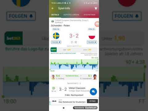 EM2020 Schweden gegen Polen 3:2