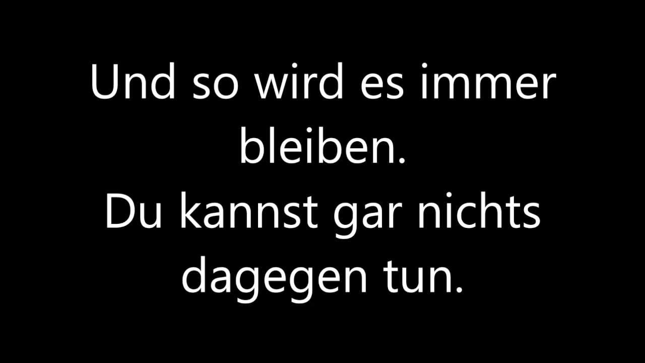 Ich Nehm Dir Alles Weg Lyrics