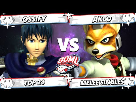 GOML 2025 - Ossify (Marth) Vs. Aklo (Fox) Smash Melee - SSBM