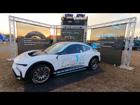 FC1-X 2022 Nitro Rallycross Electric Car - Up Close and Personal
