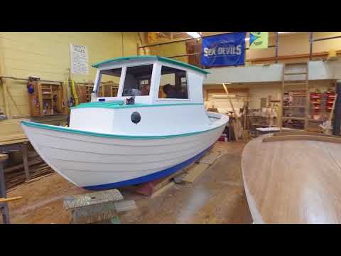 CFCC Wooden Boat Building - Timelapse