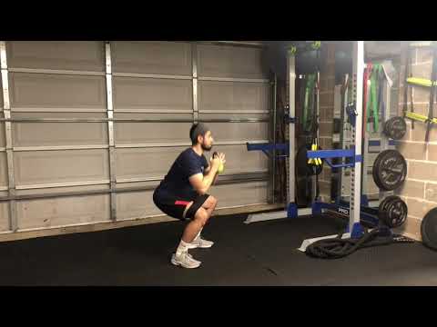 Banded Kettlebell Goblet Squat