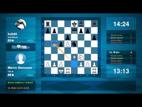 Chess Game Analysis: Marco Biancone - bob68 : 1-0 (By ChessFriends.com)