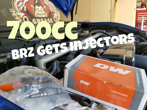 BRZ FRS DW 700cc injectors install - getting ready for E85 & turbo charged boosted fun!