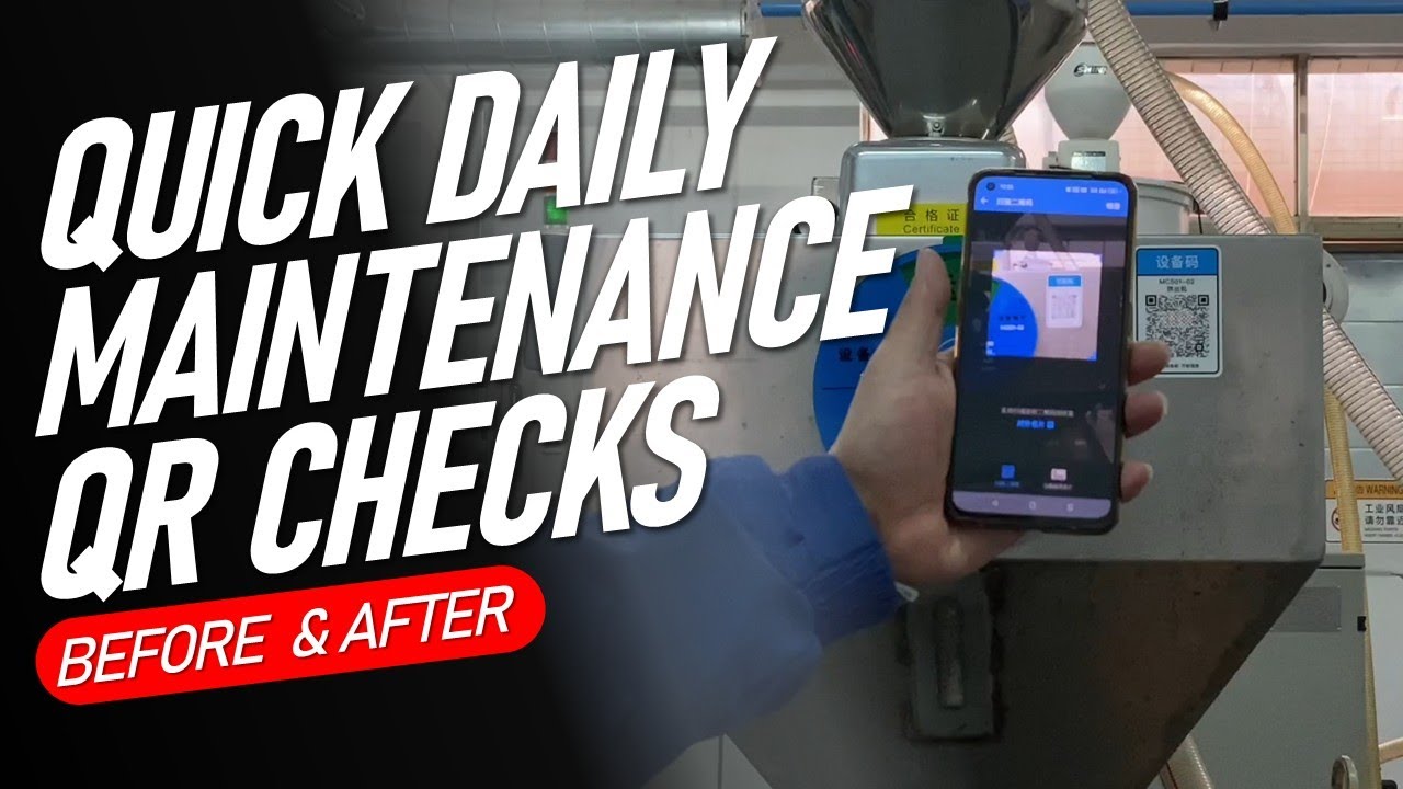 QR Code Maintenance Check ELIMINATES Waste