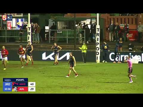 Rd 8 SANFL Snapshot - Adelaide's James Borlase baulks & goals on the run