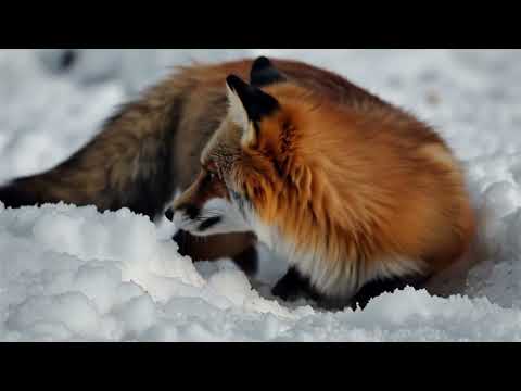 Successful Rescue of a Fox Cub Trapped in Snow